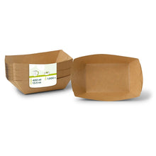 Charger l'image dans la galerie, Barquette carton « bateau » pour amuse-bouches 400 ml (carton de 1000 pièces)
