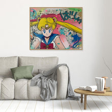 Charger l'image dans la galerie, Sailor Moon impression sur toile de l'œuvre originale de Vincent STREIFF
