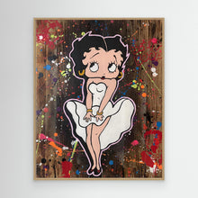 Charger l'image dans la galerie, Betty Boop reproduction officielle sur toile de l'œuvre de Vincent STREIFF, vibrant et coloré.