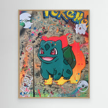 Charger l'image dans la galerie, Bulbizarre reproduction officielle sur toile de l'œuvre de Vincent STREIFF