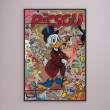 Load image into Gallery viewer, Picsou impression sur toile de l'œuvre originale de Vincent STREIFF