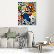 Load image into Gallery viewer, Mario Reproduction officielle sur toile