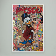 Load image into Gallery viewer, Picsou impression sur toile de l'œuvre originale de Vincent STREIFF