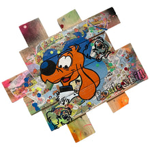 Charger l&#39;image dans la galerie, Tableau Pop Art sur bois de palette représentant Boule et Bill avec couleurs vives et éléments de bande dessinée.