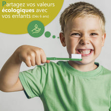 Charger l&#39;image dans la galerie, Brosse à dents française Caliquo tête rechargeable souple