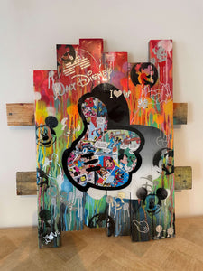 Tableau Pop ART gant de mickey - Novela Global