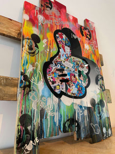 Tableau Pop ART gant de mickey - Novela Global