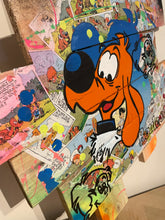 Charger l&#39;image dans la galerie, Tableau Pop Art de Boule et Bill sur bois de palette, mettant en avant le personnage emblématique du chien.