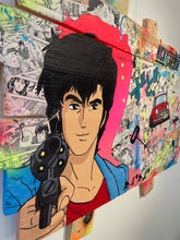 Charger l&#39;image dans la galerie, Tableau Pop Art Nicky Larson City Hunter sur bois de palette signé Vincent STREIFF®