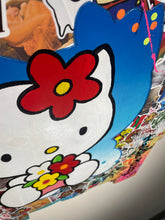 Charger l&#39;image dans la galerie, Tableau Pop Art HELLO KITTY sur bois de palette signé Vincent STREIFF®