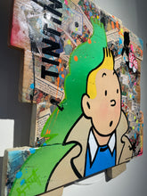 Charger l&#39;image dans la galerie, Tableau Pop Art TINTIN  sur bois de palette signé Vincent STREIFF®