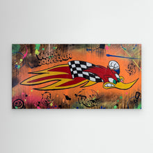 Charger l'image dans la galerie, Woody Woodpecke reproduction officielle sur toile de l'œuvre de Vincent STREIFF