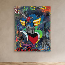 Charger l'image dans la galerie, Goldorak reproduction officielle sur toile de l'œuvre de Vincent STREIFF