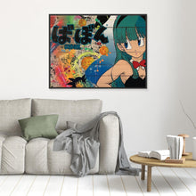 Load image into Gallery viewer, Bulma impression sur toile de l'œuvre originale de Vincent STREIFF