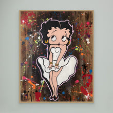 Charger l'image dans la galerie, Betty Boop reproduction officielle sur toile de l'œuvre de Vincent STREIFF, colorée et durable.