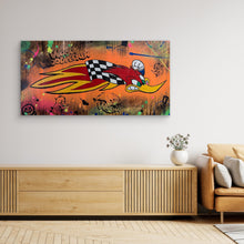 Charger l'image dans la galerie, Woody Woodpecke reproduction officielle sur toile de l'œuvre de Vincent STREIFF