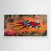 Charger l'image dans la galerie, Woody Woodpecke reproduction officielle sur toile de l'œuvre de Vincent STREIFF