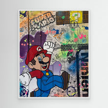 Charger l'image dans la galerie, Super Mario impression sur toile de l'œuvre originale de Vincent STREIFF