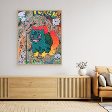 Charger l'image dans la galerie, Bulbizarre reproduction officielle sur toile de l'œuvre de Vincent STREIFF
