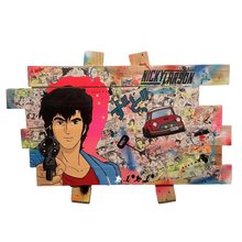 Charger l&#39;image dans la galerie, Tableau Pop Art Nicky Larson City Hunter sur bois de palette signé Vincent STREIFF®