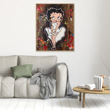 Charger l'image dans la galerie, Betty Boop reproduction officielle sur toile de l'œuvre de Vincent STREIFF dans un salon moderne