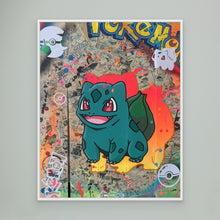 Charger l'image dans la galerie, Bulbizarre reproduction officielle sur toile de l'œuvre de Vincent STREIFF