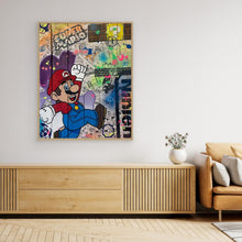Charger l'image dans la galerie, Super Mario impression sur toile de l'œuvre originale de Vincent STREIFF
