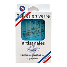 Charger l&#39;image dans la galerie, Pailles mini en verre made in France | Novela Global