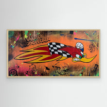 Charger l'image dans la galerie, Woody Woodpecke reproduction officielle sur toile de l'œuvre de Vincent STREIFF