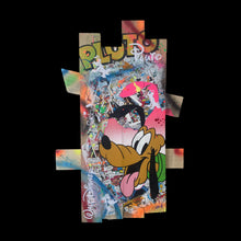 Charger l&#39;image dans la galerie, Tableau Pop Art Pluto sur bois de palette signé Vincent STREIFF®