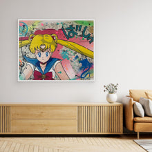 Charger l'image dans la galerie, Sailor Moon impression sur toile de l'œuvre originale de Vincent STREIFF