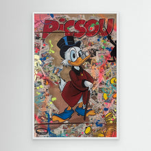 Load image into Gallery viewer, Picsou impression sur toile de l'œuvre originale de Vincent STREIFF