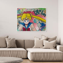 Charger l'image dans la galerie, Sailor Moon impression sur toile de l'œuvre originale de Vincent STREIFF