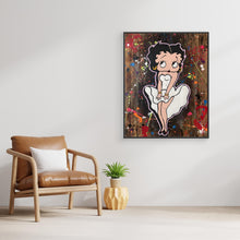 Charger l'image dans la galerie, Betty Boop reproduction officielle sur toile de l'œuvre de Vincent STREIFF, avec couleurs vibrantes et design unique.