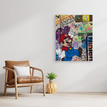 Charger l'image dans la galerie, Super Mario impression sur toile de l'œuvre originale de Vincent STREIFF