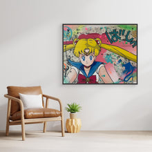 Charger l'image dans la galerie, Sailor Moon impression sur toile de l'œuvre originale de Vincent STREIFF
