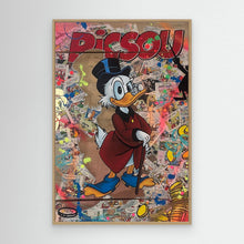 Load image into Gallery viewer, Picsou impression sur toile de l'œuvre originale de Vincent STREIFF
