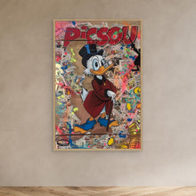Load image into Gallery viewer, Picsou impression sur toile de l'œuvre originale de Vincent STREIFF