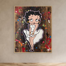 Charger l'image dans la galerie, Betty Boop reproduction officielle sur toile de l'œuvre de Vincent STREIFF, impression vibrante sur toile résistante.