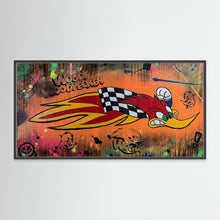 Charger l'image dans la galerie, Woody Woodpecke reproduction officielle sur toile de l'œuvre de Vincent STREIFF