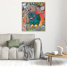 Charger l'image dans la galerie, Bulbizarre reproduction officielle sur toile de l'œuvre de Vincent STREIFF