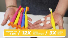 Charger l&#39;image dans la galerie, Pack de 2 recharges souples pour brosse à dents enfant | Novela